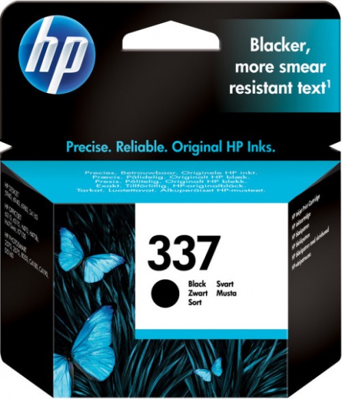 Inkoustová náplň HP 337, 400 stran originální - černá