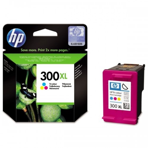 Inkoustová náplň HP No. 300XL, 11 ml, 440 stran originální - CMY