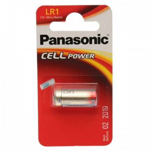 Baterie alkalická Panasonic LR1, blistr 1ks