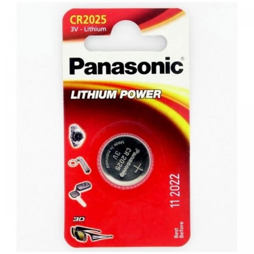 Baterie lithiová Panasonic CR2025, blistr 2ks