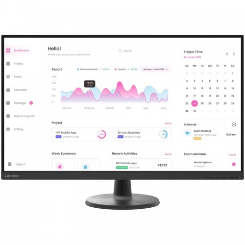 Monitor Lenovo D32-40 31.5",LED podsvícení, VA panel, 4ms, 3000: 1, 250cd/m2, 1920 × 1080 Full HD, - černý Monitor Lenovo D32-40 31.5",LED podsvícení, VA panel, 4ms, 3000: 1, 250cd/m2, 1920 × 1080 Full HD, - černý