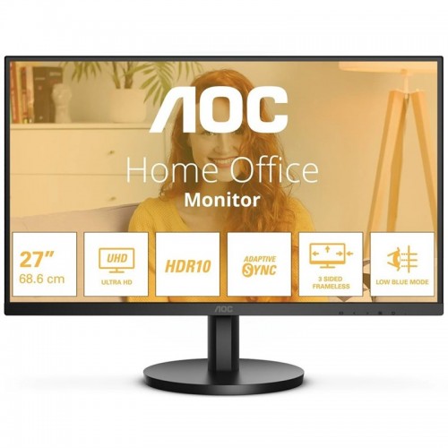Monitor AOC U27B3M 27",LED podsvícení, VA panel, 4ms, 3500: 1, 300cd/m2, 3840 × 2160, - černý Monitor AOC U27B3M 27",LED podsvícení, VA panel, 4ms, 3500: 1, 300cd/m2, 3840 × 2160, - černý