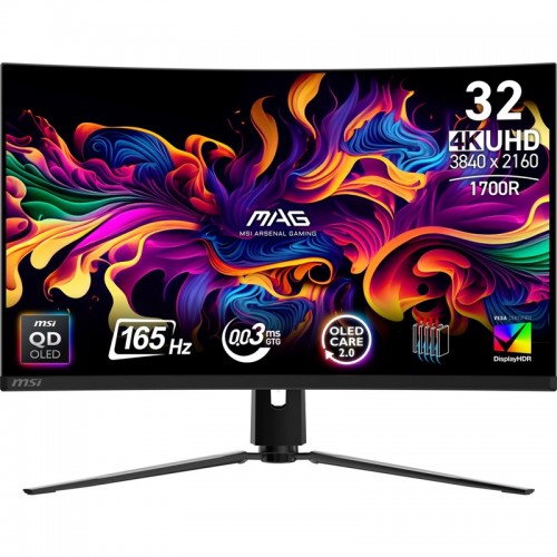 Monitor MSI MAG 321CUP QD-OLED 31.5",LED podsvícení, QD-OLED panel, 0.03ms, 1500000: 1, 250cd/m2, 3840 × 2160, - černý Monitor MSI MAG 321CUP QD-OLED 31.5",LED podsvícení, QD-OLED panel, 0.03ms, 1500000: 1, 250cd/m2, 3840 × 2160, - černý