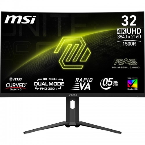 Herní monitor MSI MAG 321CUPDF 31.5",LED podsvícení, VA panel, 0.5ms, 3000: 1, 350cd/m2, 3840 × 2160, - černý Herní monitor MSI MAG 321CUPDF 31.5",LED podsvícení, VA panel, 0.5ms, 3000: 1, 350cd/m2, 3840 × 2160, - černý