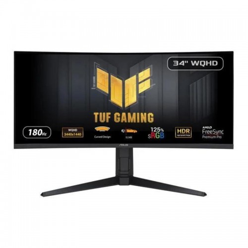Monitor Asus TUF Gaming VG34VQL3A 34",LED podsvícení, VA panel, 1ms, 4000: 1, 400cd/m2, 3440 × 1440, - černý Monitor Asus TUF Gaming VG34VQL3A 34",LED podsvícení, VA panel, 1ms, 4000: 1, 400cd/m2, 3440 × 1440, - černý
