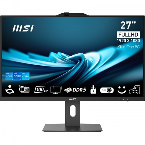 Počítač All In One MSI PRO AP272P 14M-867XEU 27", bezdotykový, i5-14400, SSD 512GB, UHD Graphics 730, bez OS - černý Počítač All In One MSI PRO AP272P 14M-867XEU 27", bezdotykový, i5-14400, SSD 512GB, UHD Graphics 730, bez OS - černý