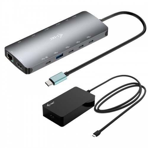 Dokovací stanice i-tec USB-C Metal Nano 3x Display, 2x HDMI 1x USB-C video, PD 140W + Universal Charger 140 W Dokovací stanice i-tec USB-C Metal Nano 3x Display, 2x HDMI 1x USB-C video, PD 140W + Universal Charger 140 W
