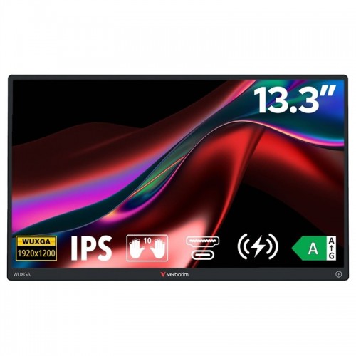 Monitor Verbatim PMT-13,3 13.3",LED podsvícení, IPS panel, 6ms, 250cd/m2, 1920 × 1200 WUXGA, - černý Monitor Verbatim PMT-13,3 13.3",LED podsvícení, IPS panel, 6ms, 250cd/m2, 1920 × 1200 WUXGA, - černý