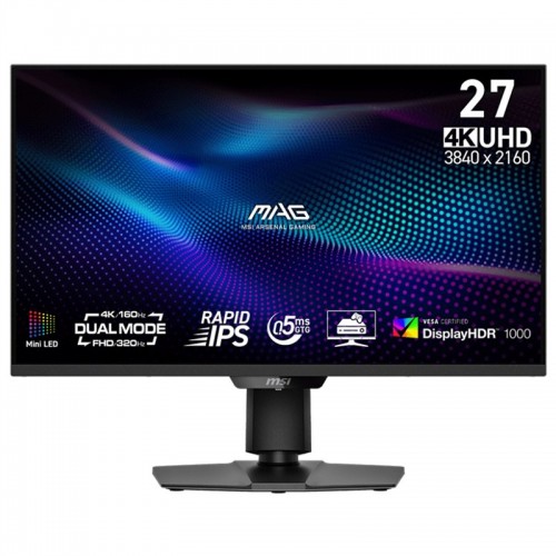 Monitor MSI MAG 274UPDF E16M 27",LED podsvícení, IPS panel, 0.5ms, 1000: 1, 400cd/m2, 3840 × 2160, - černý Monitor MSI MAG 274UPDF E16M 27",LED podsvícení, IPS panel, 0.5ms, 1000: 1, 400cd/m2, 3840 × 2160, - černý