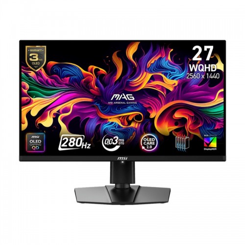 Herní monitor MSI MAG 271QP QD-OLED X28 26.5",OLED podsvícení, QD-OLED panel, 0.03ms, 1500000: 1, 250cd/m2, 2560 × 1440 WQHD, - Herní monitor MSI MAG 271QP QD-OLED X28 26.5",OLED podsvícení, QD-OLED panel, 0.03ms, 1500000: 1, 250cd/m2, 2560 × 1440 WQHD, -