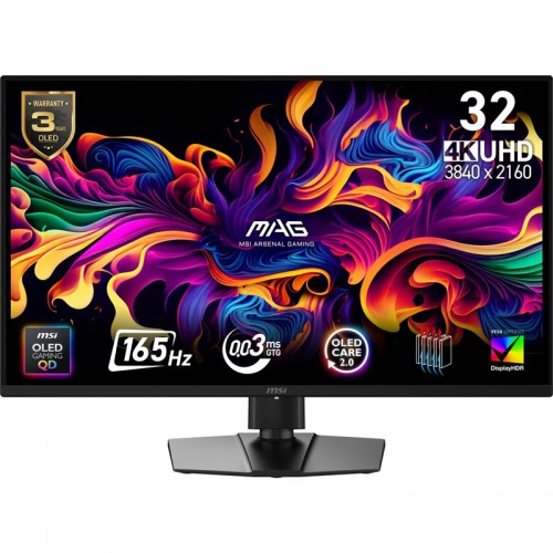 Herní monitor MSI MAG 322UP QD-OLED E16 31.5",LED podsvícení, QD-OLED panel, 0.03ms, 1500000: 1, 250cd/m2, 3840 × 2160, - černý Herní monitor MSI MAG 322UP QD-OLED E16 31.5",LED podsvícení, QD-OLED panel, 0.03ms, 1500000: 1, 250cd/m2, 3840 × 2160, - černý