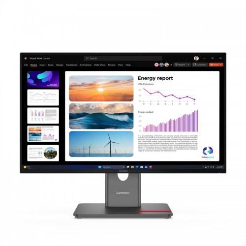 Monitor Lenovo ThinkVision P24Q-40 23.8",WLED podsvícení, IPS panel, 4ms, 1500: 1, 300cd/m2, 2560 × 1440 WQHD, - černý/šedý Monitor Lenovo ThinkVision P24Q-40 23.8",WLED podsvícení, IPS panel, 4ms, 1500: 1, 300cd/m2, 2560 × 1440 WQHD, - černý/šedý