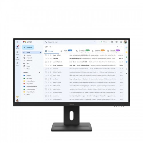 Monitor Lenovo ThinkVision E27-40 27",WLED podsvícení, IPS panel, 4ms, 1500: 1, 300cd/m2, 1920 × 1080 Full HD, - černý Monitor Lenovo ThinkVision E27-40 27",WLED podsvícení, IPS panel, 4ms, 1500: 1, 300cd/m2, 1920 × 1080 Full HD, - černý