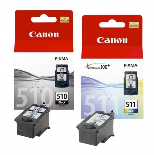 Inkoustová náplň Canon PG-510 / CL-511, 247 stran, CMYK