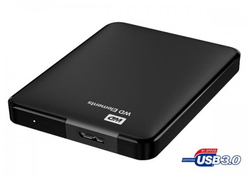 HDD ext. 2,5" Western Digital Elements Portable 1TB - černý