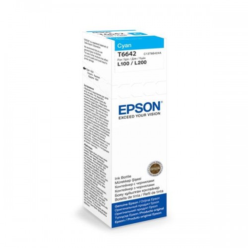 Inkoustová náplň Epson T6642, 70 ml - azurová